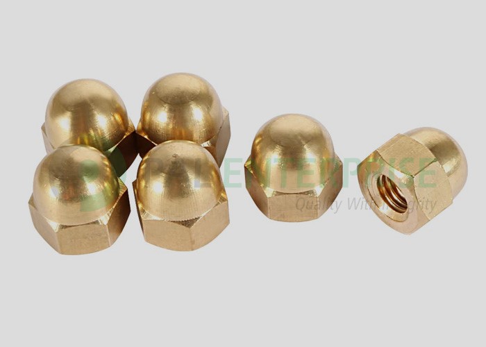 Brass Dome Nuts